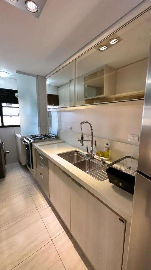 Flat Capitania Varam Guaruja Com Varanda Gourmet Exterior foto